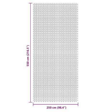 Tenttapijt 5,5x2,5 m antracietkleurig 7