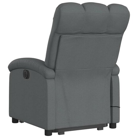 Sta-op-massagestoel verstelbaar stof donkergrijs 5