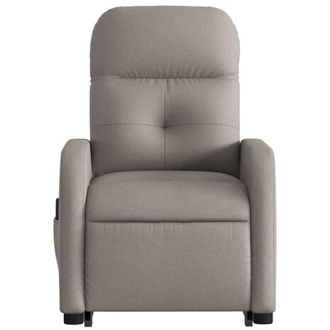 Sta-op-massagestoel verstelbaar stof taupe 9