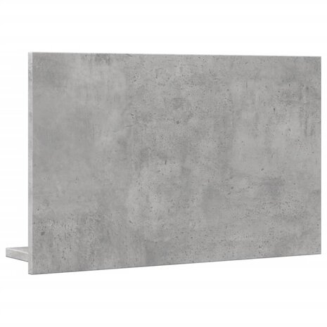Badkamerspiegelkast 60x11x37 cm bewerkt hout betongrijs 6