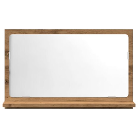 Badkamerspiegelkast 60x11x37 cm bewerkt hout artisanaal eiken 4
