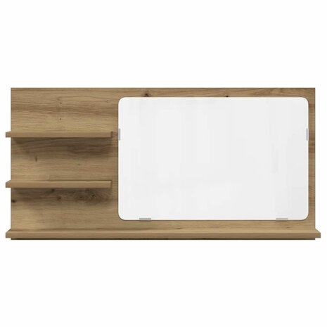 Badkamerspiegelkast 90x11x45 cm bewerkt hout artisanaal eiken 4