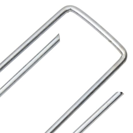Grondharingen 25 st U-vormig 15x3,5 cm gegalvaniseerd staal 4