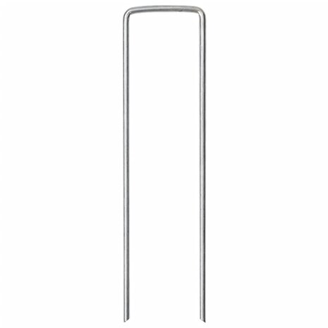 Grondharingen 50 st U-vormig 15x3,5 cm gegalvaniseerd staal 3