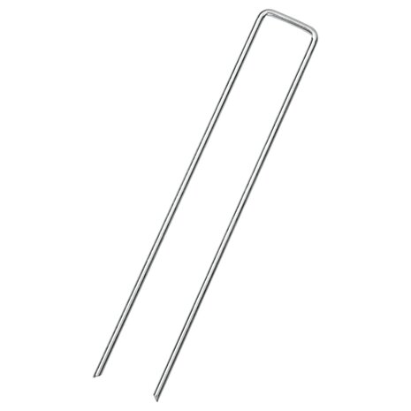 Grondharingen 25 st U-vormig 20x4 cm gegalvaniseerd staal 2
