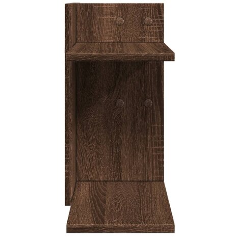 Bureau organiser 42x21,5x42 cm bewerkt hout bruin eikenkleurig 5