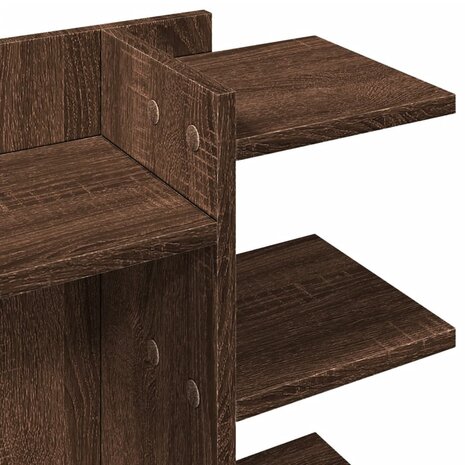 Bureau organiser 42x21,5x42 cm bewerkt hout bruin eikenkleurig 7