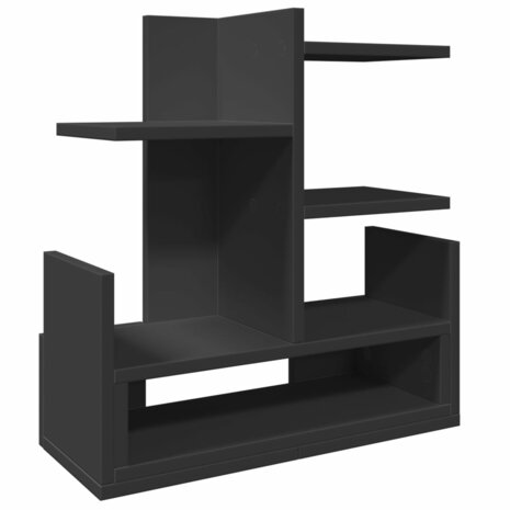 Bureau organiser 49x20x52,5 cm bewerkt hout zwart 2