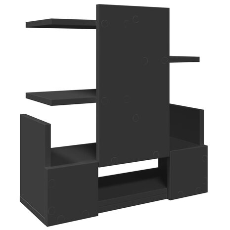 Bureau organiser 49x20x52,5 cm bewerkt hout zwart 6