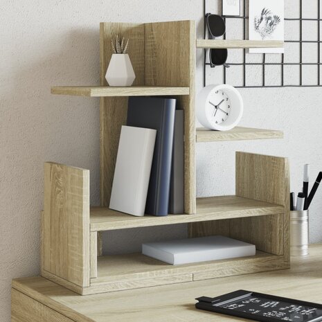 Bureau organiser 49x20x52,5 cm bewerkt hout sonoma eikenkleurig 1