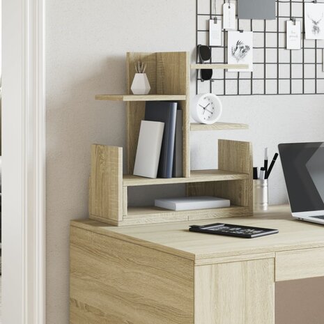 Bureau organiser 49x20x52,5 cm bewerkt hout sonoma eikenkleurig 3