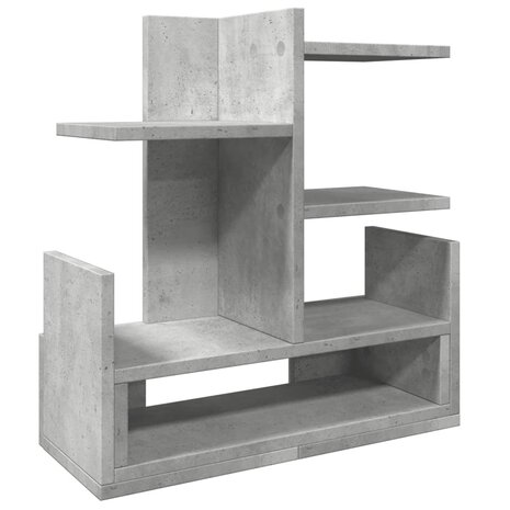 Bureau organiser 49x20x52,5 cm bewerkt hout betongrijs 2