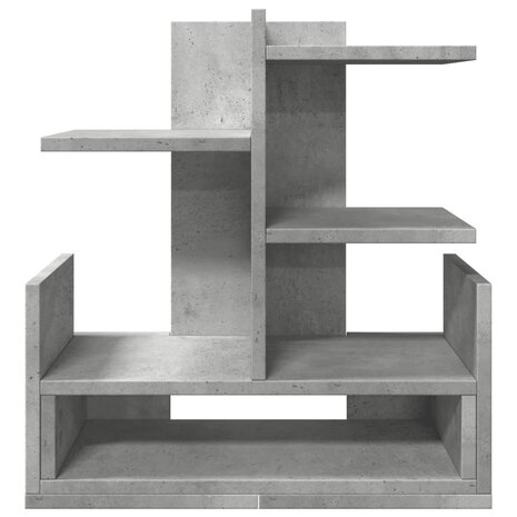 Bureau organiser 49x20x52,5 cm bewerkt hout betongrijs 4