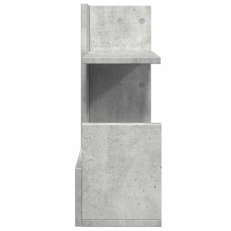 Bureau organiser 49x20x52,5 cm bewerkt hout betongrijs 5