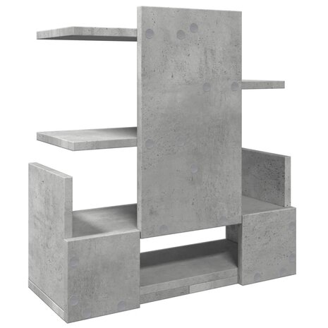Bureau organiser 49x20x52,5 cm bewerkt hout betongrijs 6