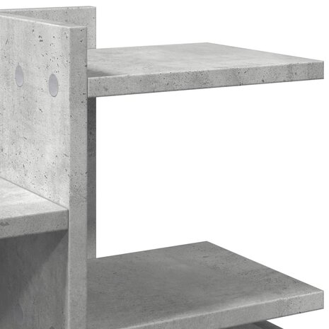 Bureau organiser 49x20x52,5 cm bewerkt hout betongrijs 7