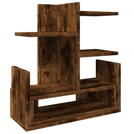 Bureau organiser 49x20x52,5 cm bewerkt hout gerookt eikenkleur 2