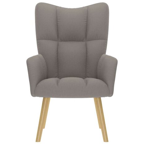 Relaxstoel stof taupe 3