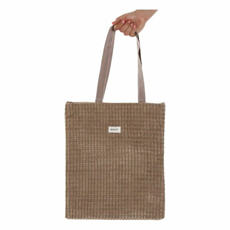 Dames handtas Versa Corduroy Kaki 40 x 33 cm 2