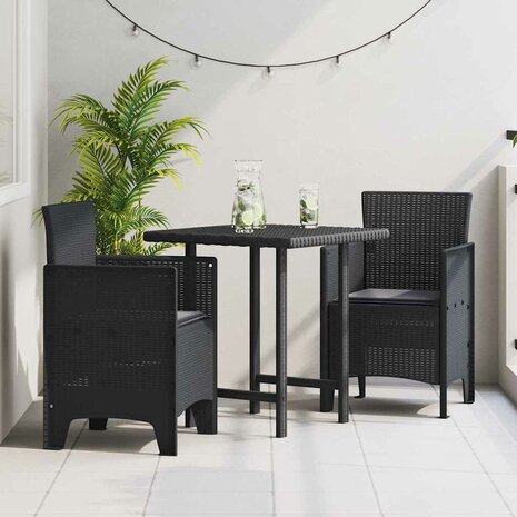 Tuinstoel 2 pcs Antraciet 53 x 49 x 85 cm PP 1