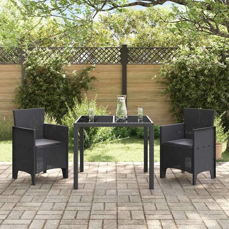 Tuinstoel 2 pcs Antraciet 53 x 49 x 85 cm PP 3