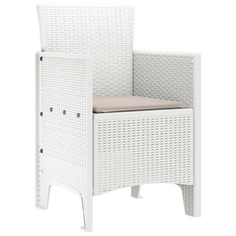 Tuinstoel 2 pcs Wit 53 x 49 x 85 cm PP 4