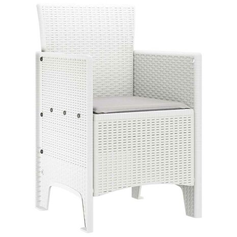 Tuinstoel 2 pcs Wit 53 x 49 x 85 cm PP 4