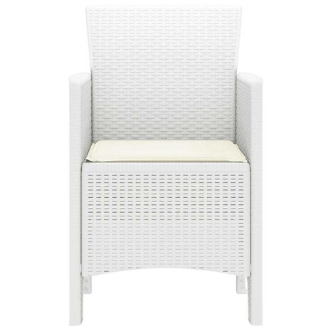 Tuinstoel 2 pcs Wit 53 x 49 x 85 cm PP 5