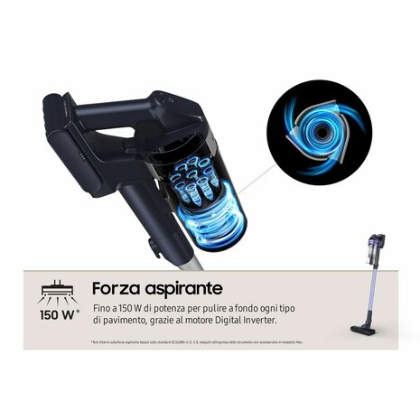 Steelstofzuiger Samsung VS15A6031R4/ET 150 W 8