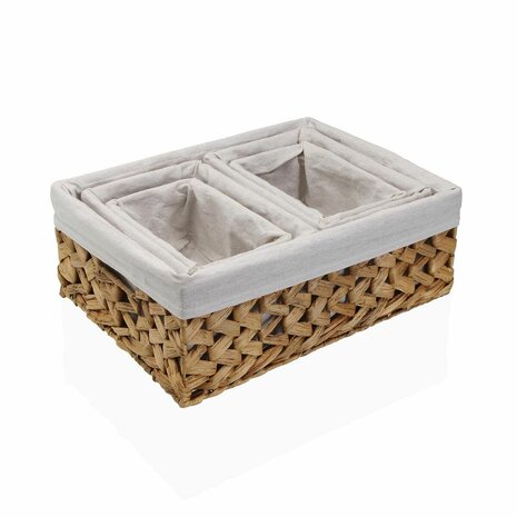 Mandenset Versa Braids Waterhyacint 30 x 15 x 40 cm 2