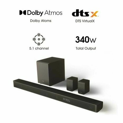 Soundbar Hisense AX5100G    340W Zwart 3