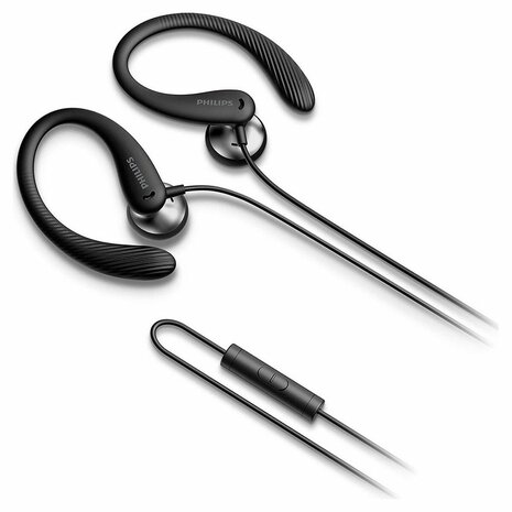Sports hoofdtelefoon Philips Zwart 2