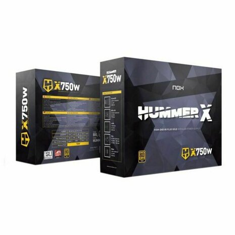 Stroomvoorziening voor Gaming Nox-Xtreme Hummer X750W ATX 750 W 80 Plus Gold 4