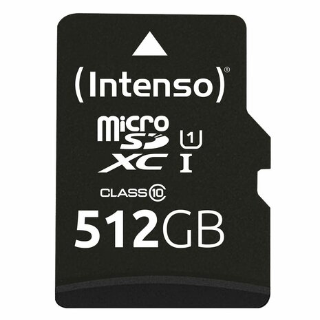 Micro SD kaart met adapter INTENSO 3423493 512 GB 8