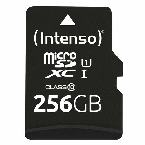 Micro SD kaart met adapter INTENSO 3423492 256 GB 4