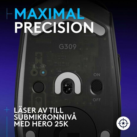 Muis Logitech G309 LIGHTSPEED Zwart 25600 dpi 6