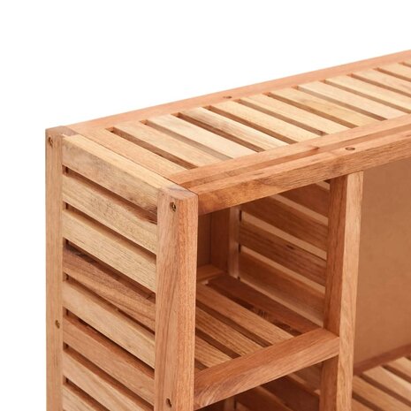 Spiegelkast 80x17x34 cm massief walnotenhout 6