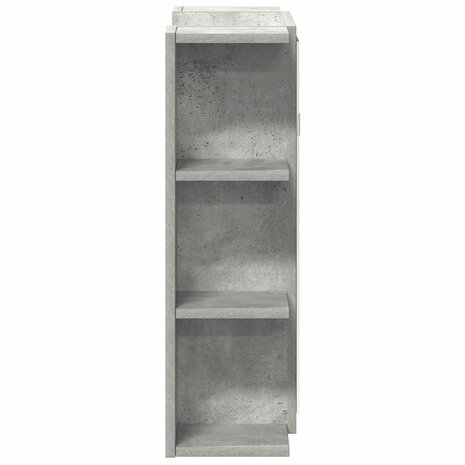 Badkamerspiegelkast 80x20,5x64 cm bewerkt hout betongrijs 5