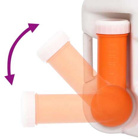 Campingtoilet geïntegreerd 24+17 L HDPE email  8