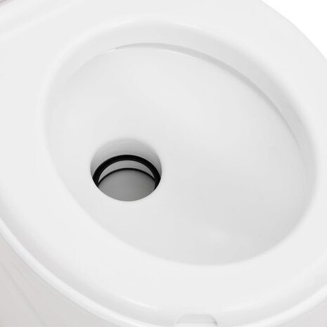 Campingtoilet geïntegreerd 24+17 L HDPE email  9