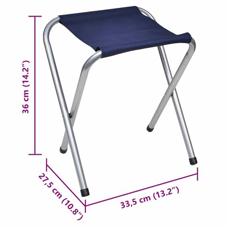 Campingtafel in hoogte verstelbaar met 6 krukken 180x60 cm 9