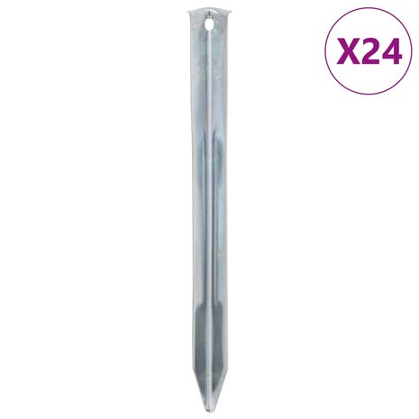 Tentharingen 24 st Ø20 mm 22 cm gegalvaniseerd staal 1