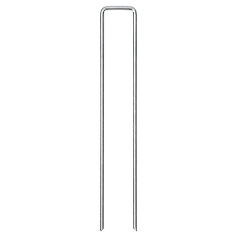 Grondharingen 50 st U-vormig 20x4 cm gegalvaniseerd staal 3