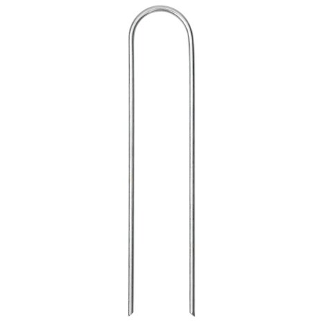 Grondharingen 25 st U-vormig 15x3,5 cm gegalvaniseerd staal 3
