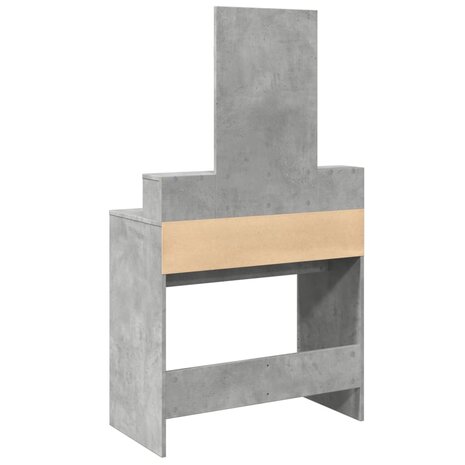 Kaptafel met spiegel 80x41x144,5 cm betongrijs 6