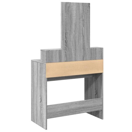 Kaptafel met spiegel 80x41x144,5 cm grijs sonoma 6