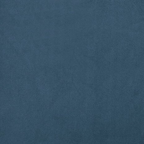 Kuipstoel met voetenbank fluweel donkerblauw 7