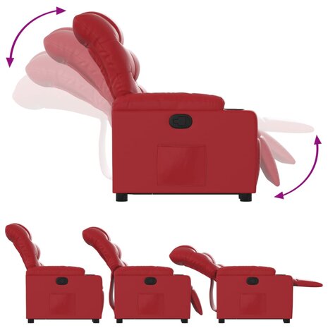 Sta-op-stoel kunstleer rood 7