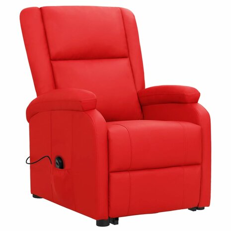 Sta-op-stoel kunstleer rood 2