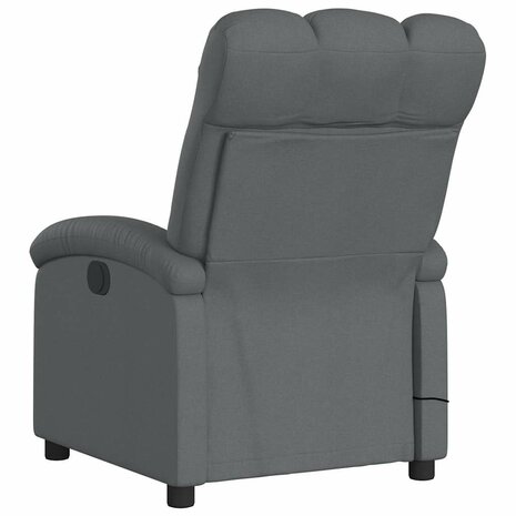 Massagestoel verstelbaar stof donkergrijs 7